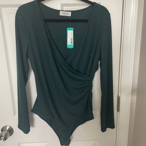 Kaleigh Forest green bodysuit